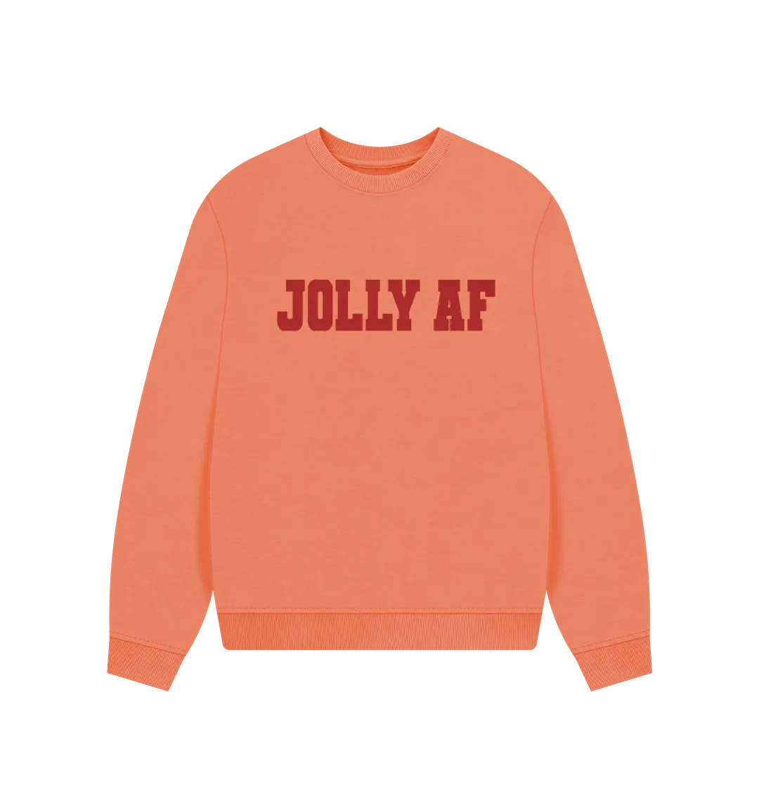 Jolly AF Women's Oversized Christmas Jumper