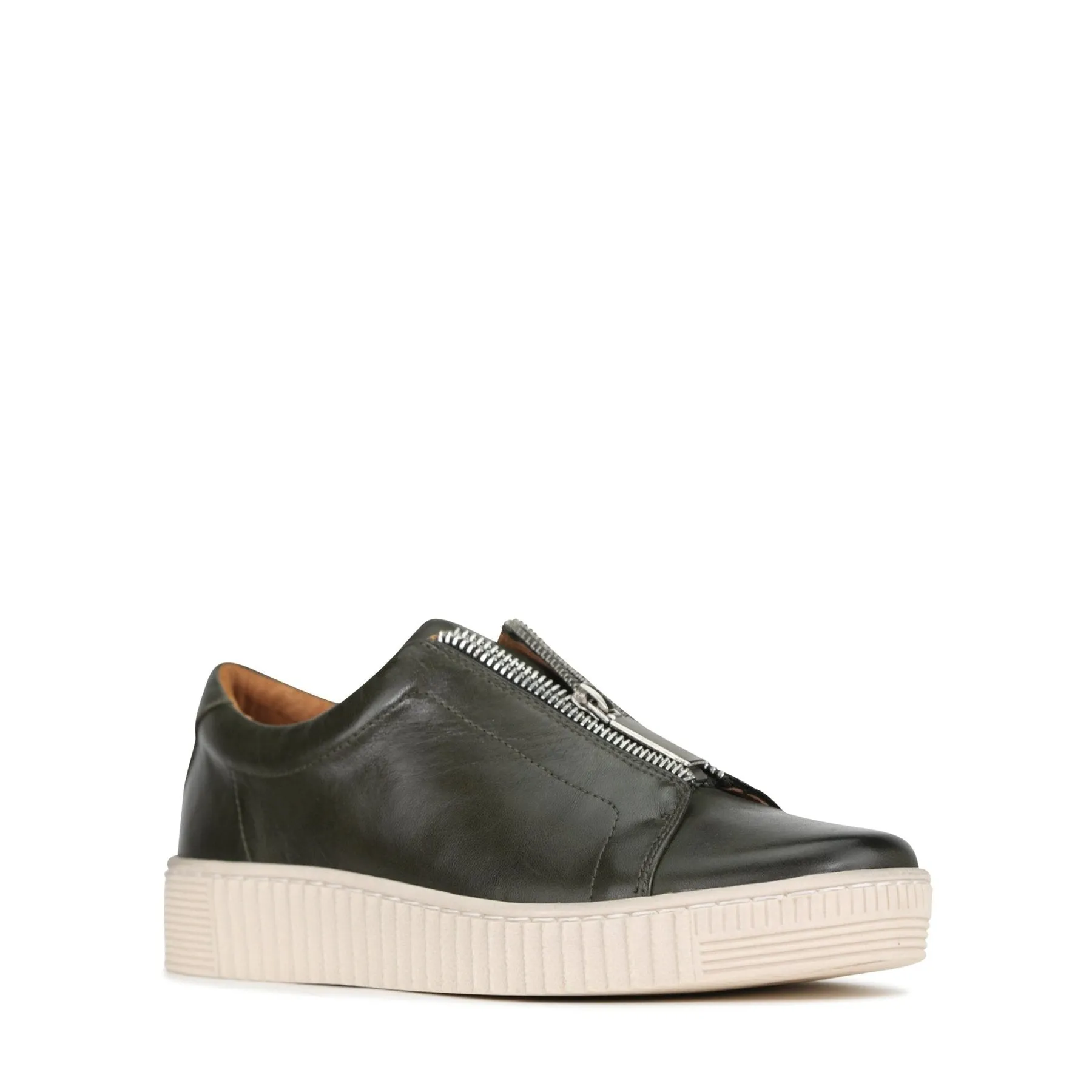 JOYA CHUNKY ZIPPER SNEAKERS LEATHER