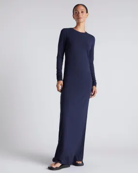 Kate Young x Splendid Silk-Modal Long Sleeve Dress