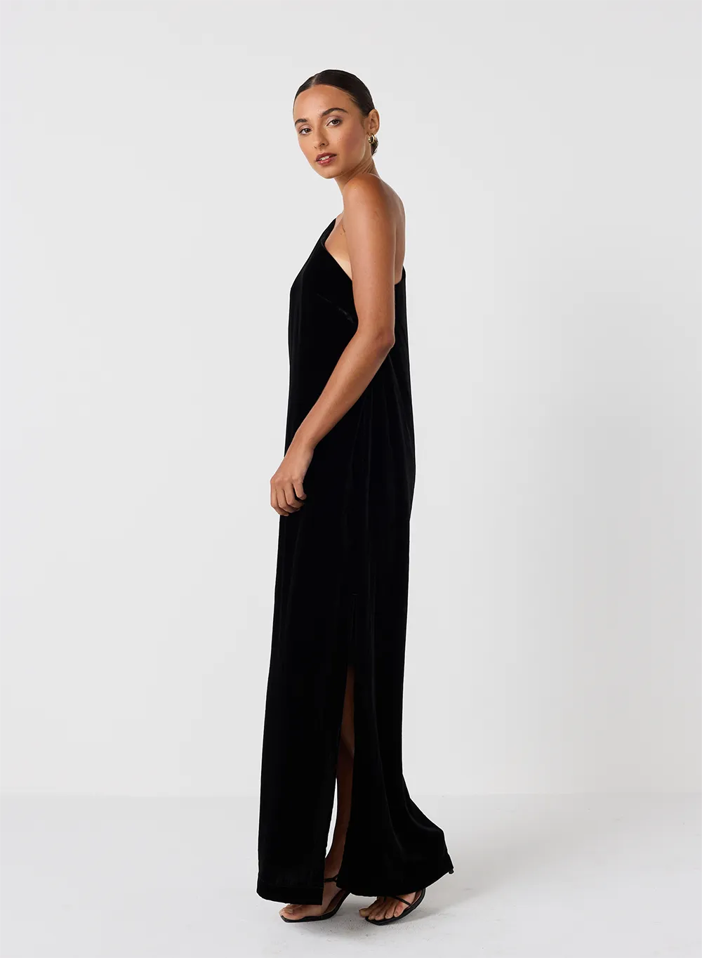 Kathryn Silk Velvet Maxi Dress