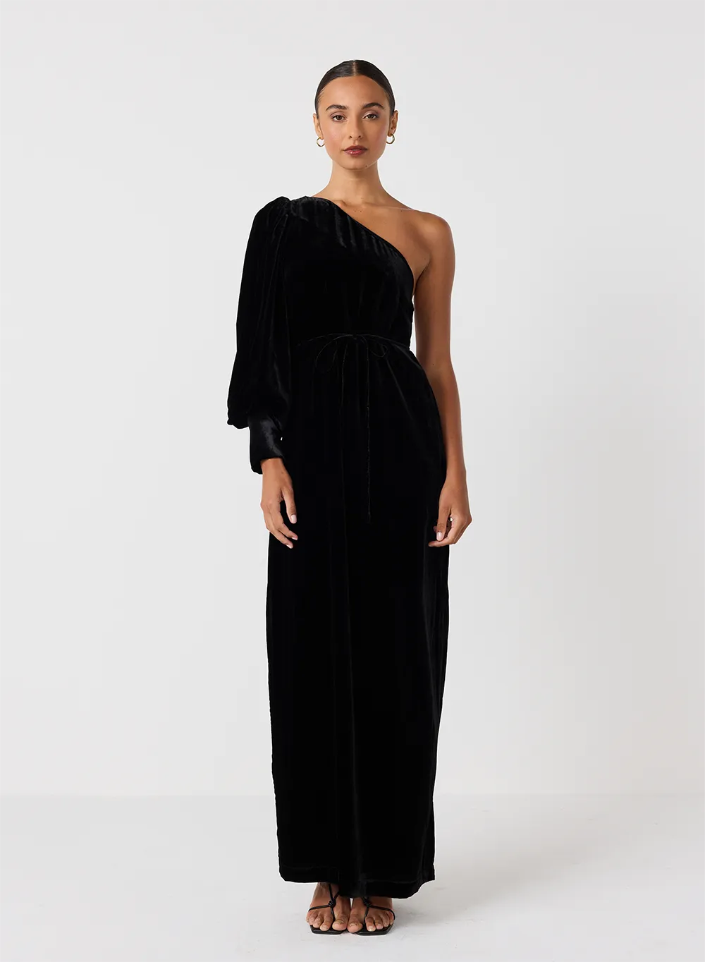 Kathryn Silk Velvet Maxi Dress