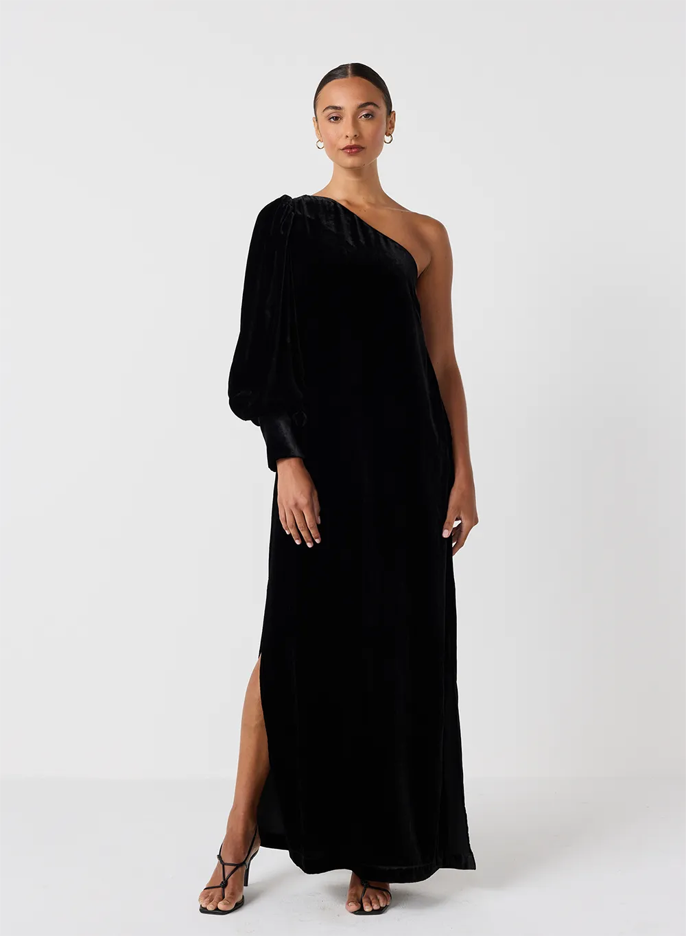 Kathryn Silk Velvet Maxi Dress