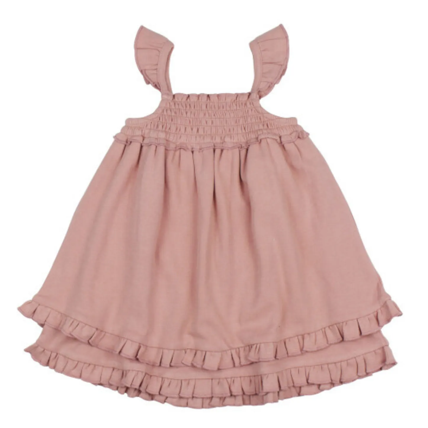 Kid's Mauve Smocked Summer Dress