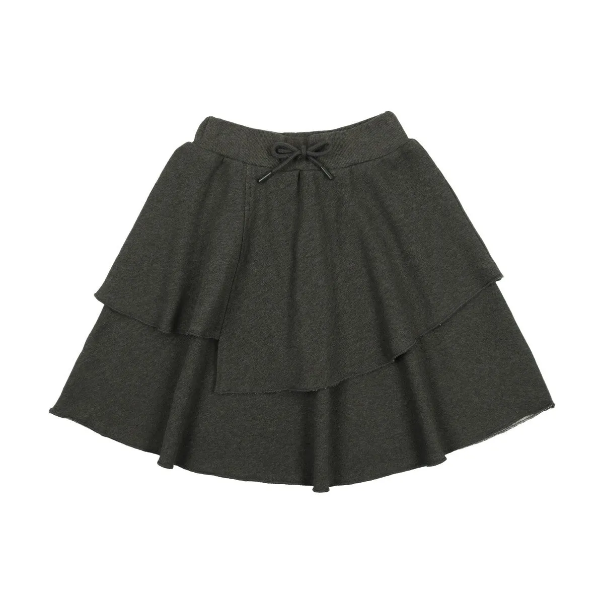 Kin And Kin Heathered Grey Layered Skirt