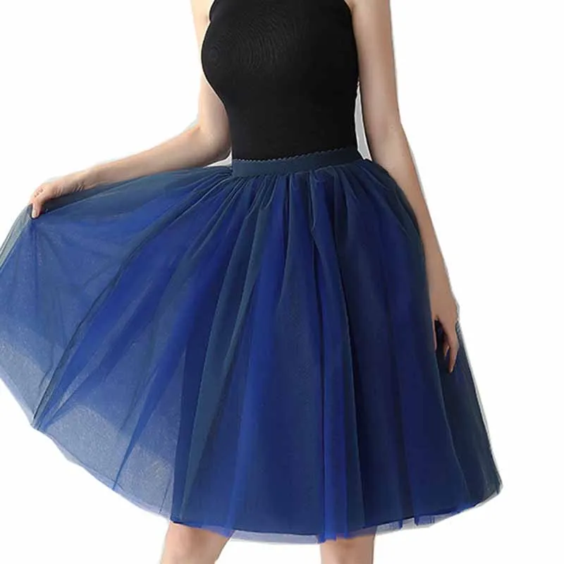 Lady's Princess Tutu Skirt Tulle Mini Short Skirt Ombre Underskirt