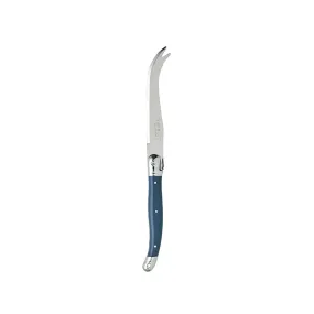 Laguiole Jean Dubost Deluxe Atelier Cheese Knife Dark Blue 1.2mm