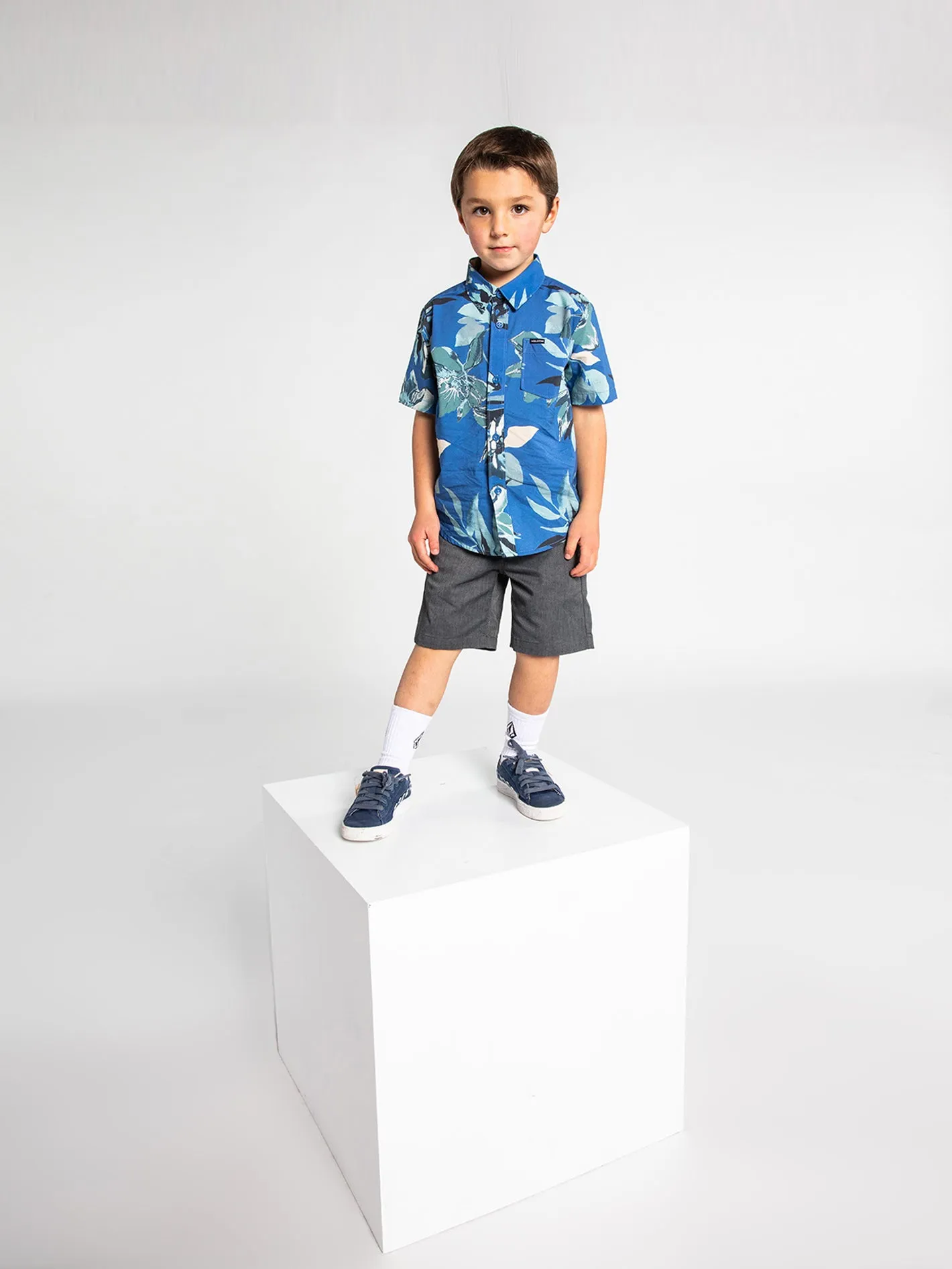 Little Boys Frickin Chino Shorts - Charcoal Heather