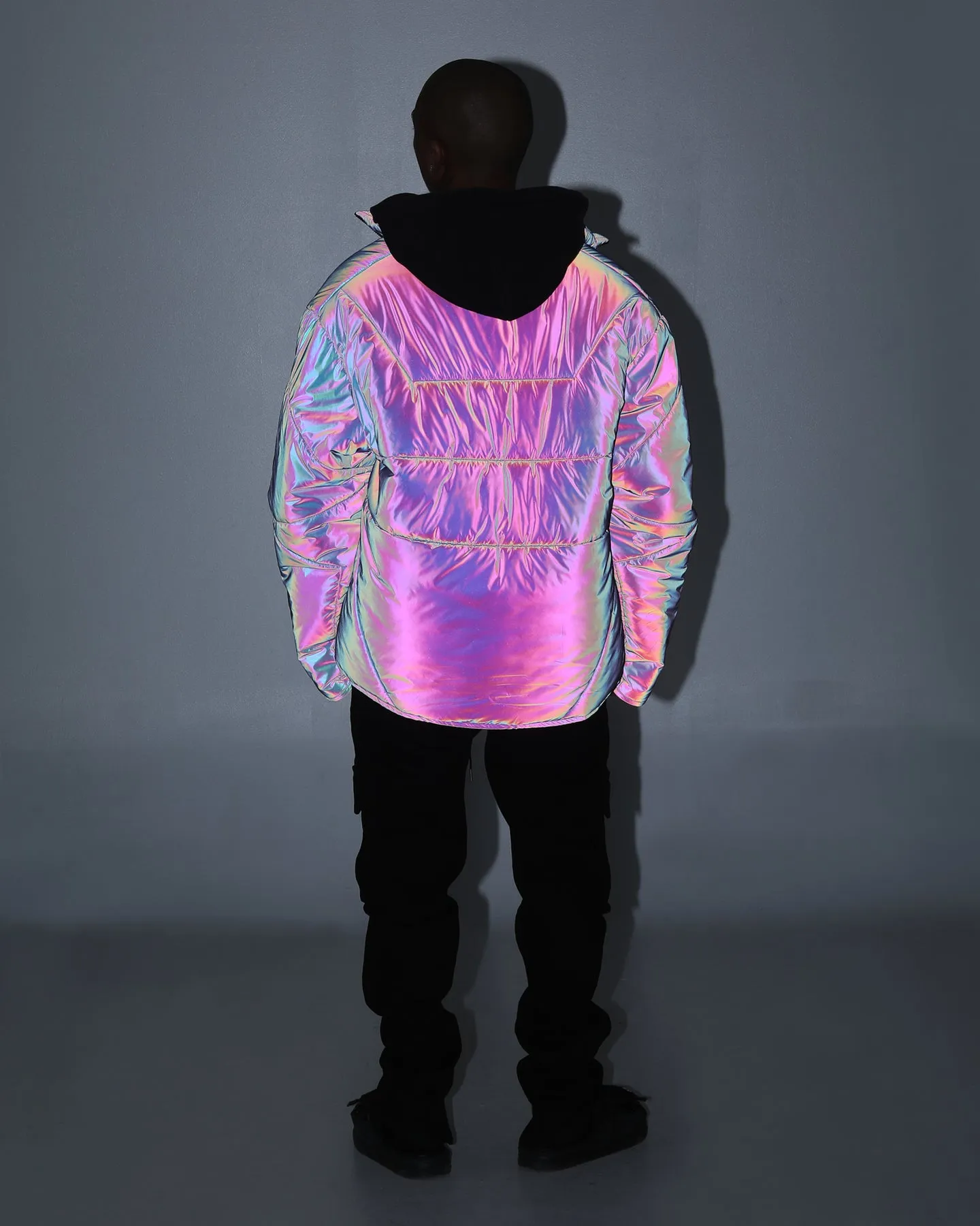 Loiter Reflective Spectrum Puffer Jacket V2 Navy