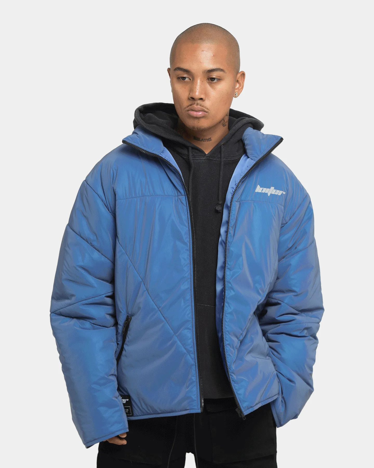 Loiter Reflective Spectrum Puffer Jacket V2 Navy