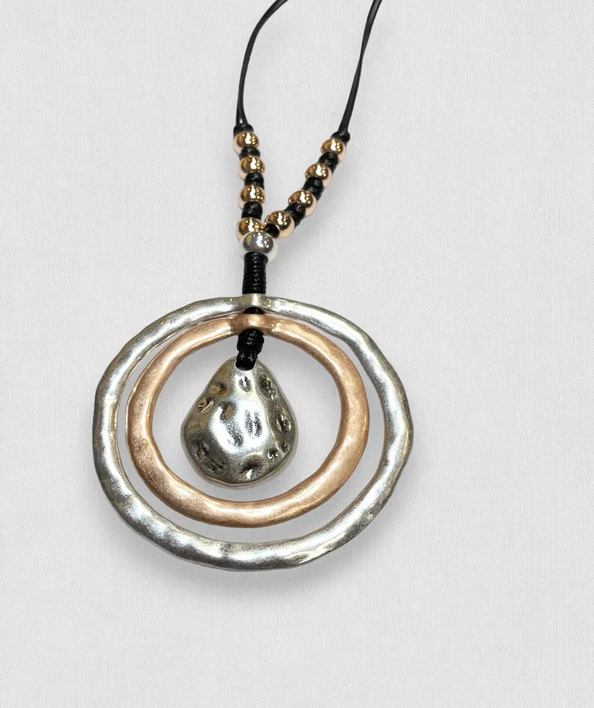 Long Sweater Necklace for Women Pendant Necklace Teardrop Circles