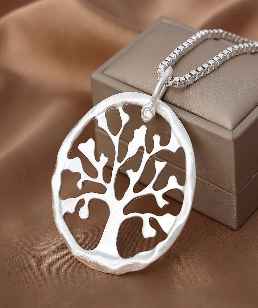 Long Sweater Necklace for Women Pendant Necklace Tree Of Life