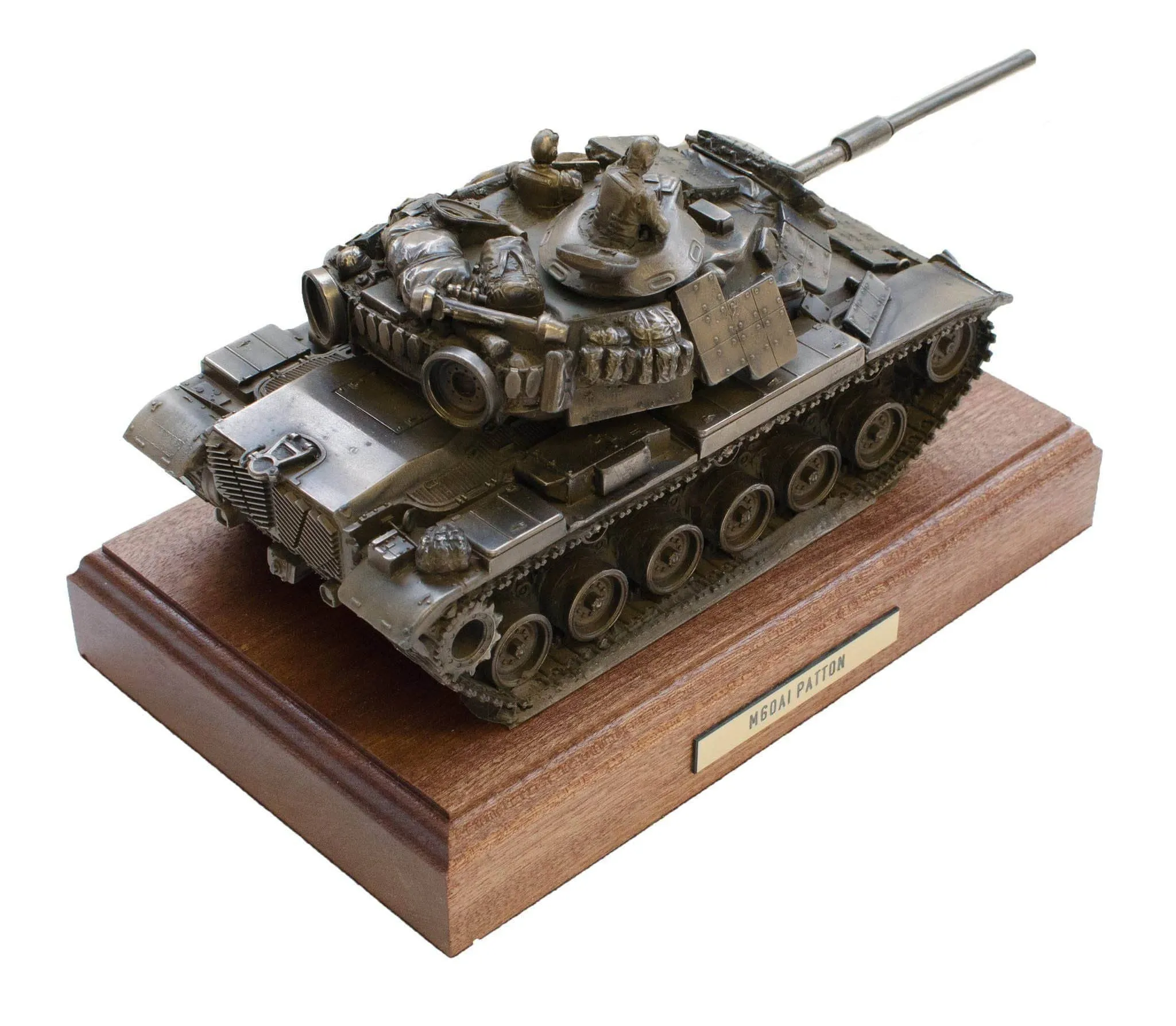 M60A1 Patton Tank Cold Cast Bronze Military Statue