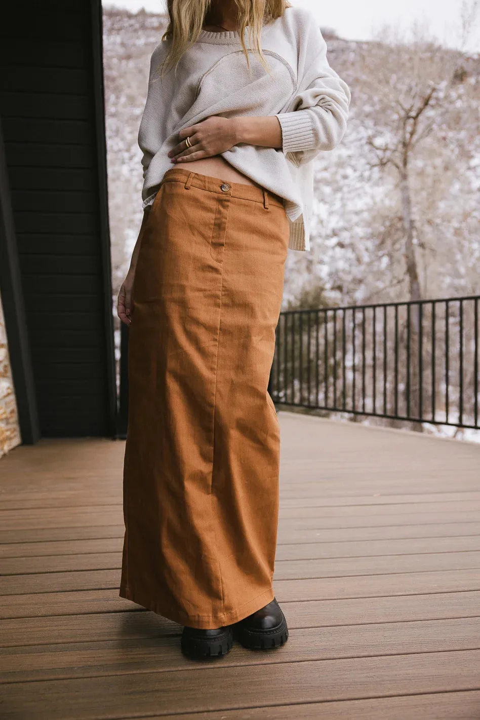 Madelynn Skirt in Brown - FINAL SALE