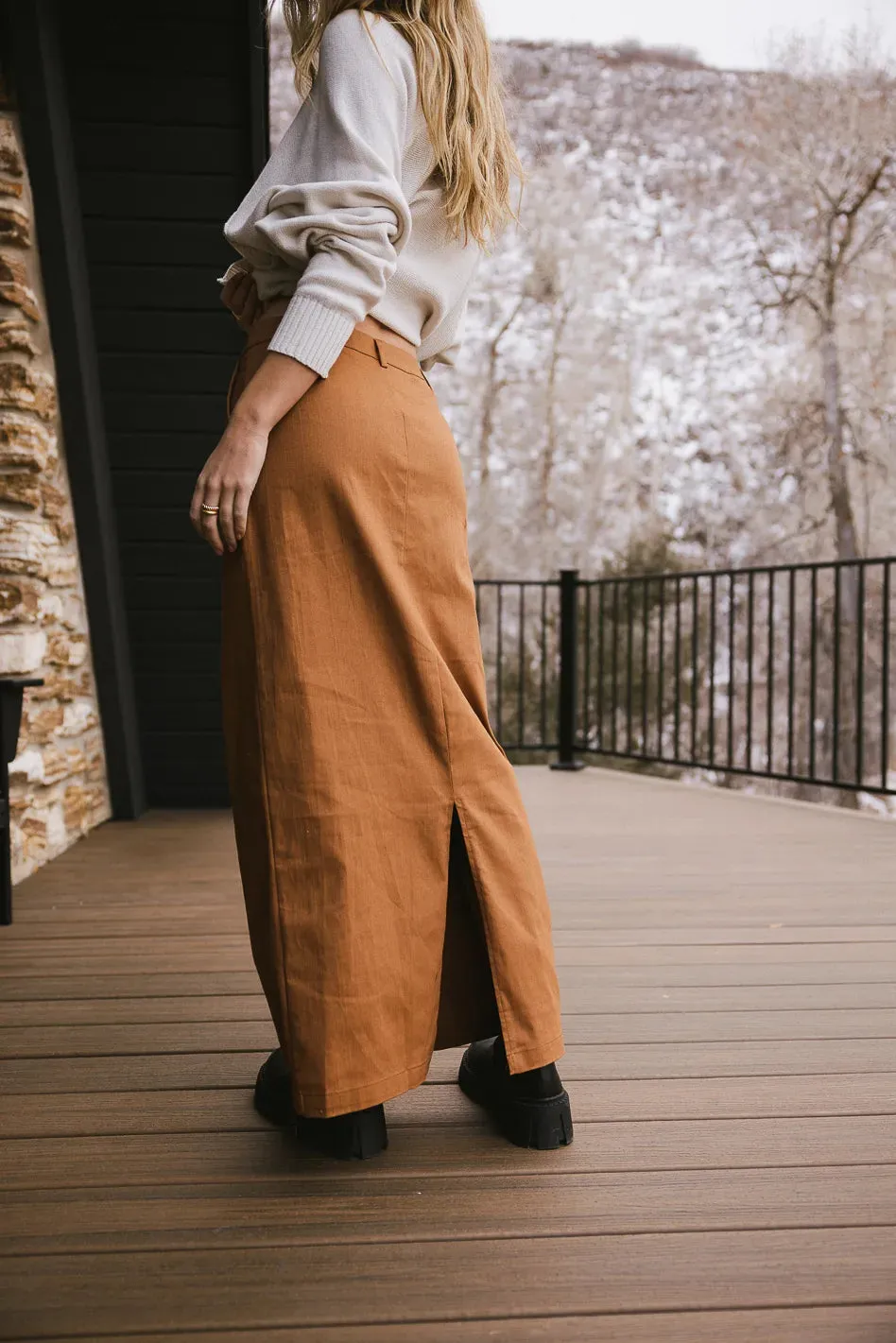 Madelynn Skirt in Brown - FINAL SALE