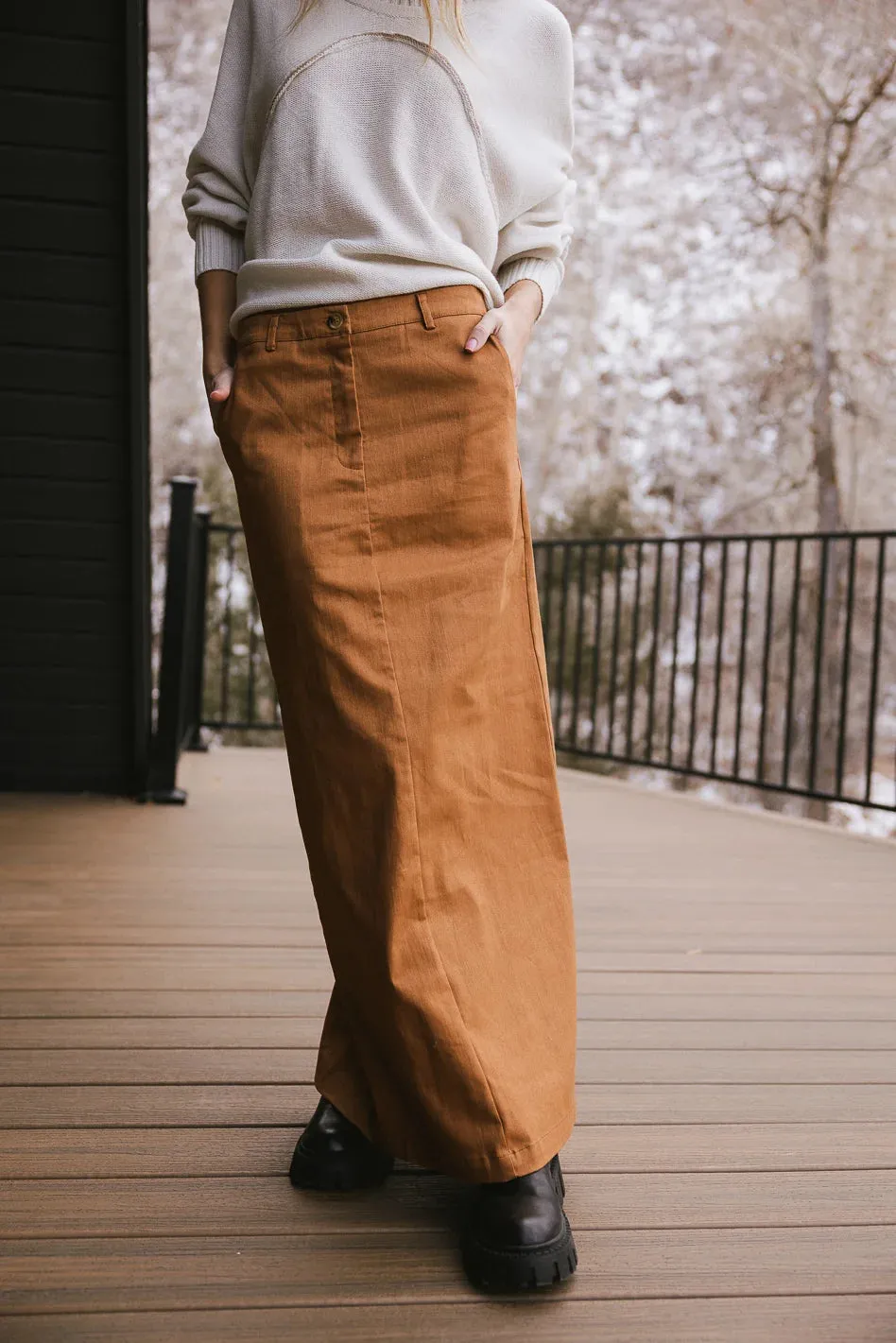 Madelynn Skirt in Brown - FINAL SALE