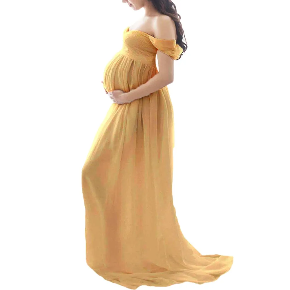 Maternity Dresses For Photo Shoot Sexy Robe Grossesse Shooting Photo Maxi Dress Wedding Party Photography Pregnant Women Clothe