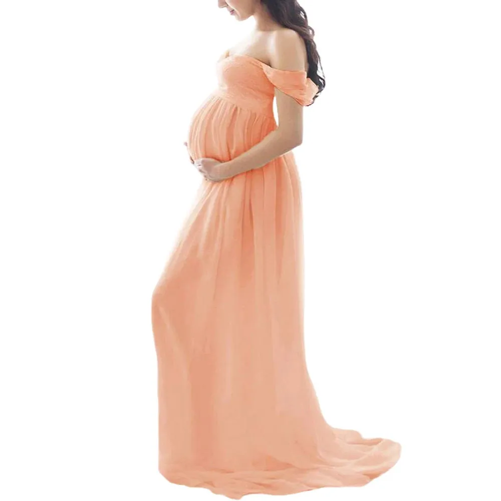 Maternity Dresses For Photo Shoot Sexy Robe Grossesse Shooting Photo Maxi Dress Wedding Party Photography Pregnant Women Clothe