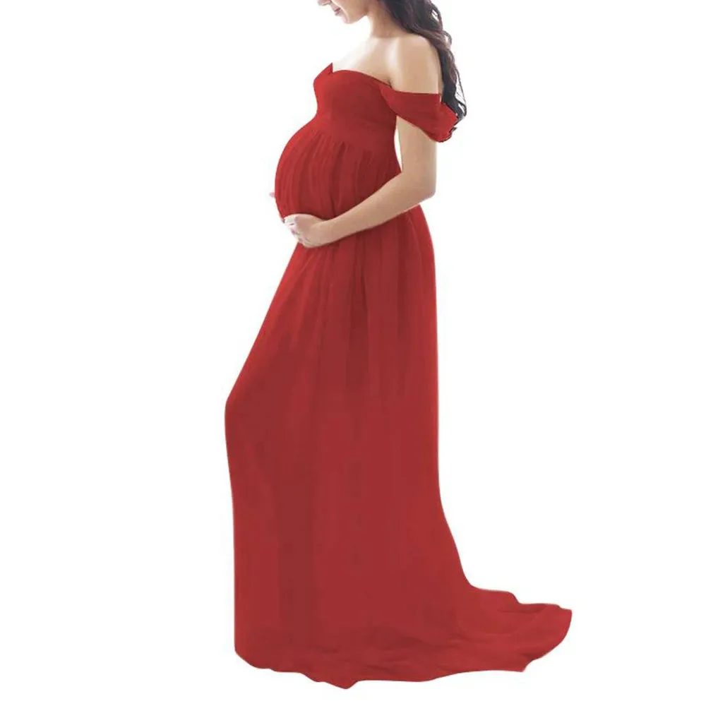 Maternity Dresses For Photo Shoot Sexy Robe Grossesse Shooting Photo Maxi Dress Wedding Party Photography Pregnant Women Clothe