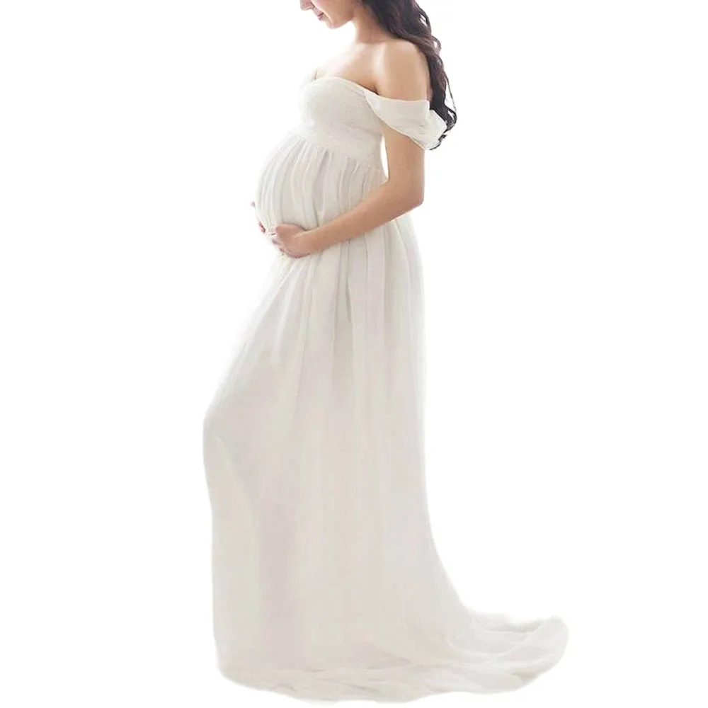 Maternity Dresses For Photo Shoot Sexy Robe Grossesse Shooting Photo Maxi Dress Wedding Party Photography Pregnant Women Clothe