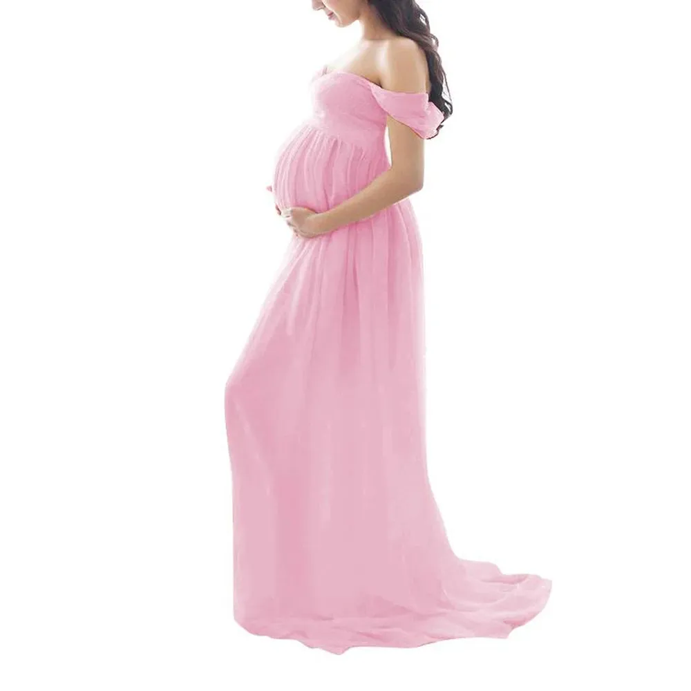 Maternity Dresses For Photo Shoot Sexy Robe Grossesse Shooting Photo Maxi Dress Wedding Party Photography Pregnant Women Clothe