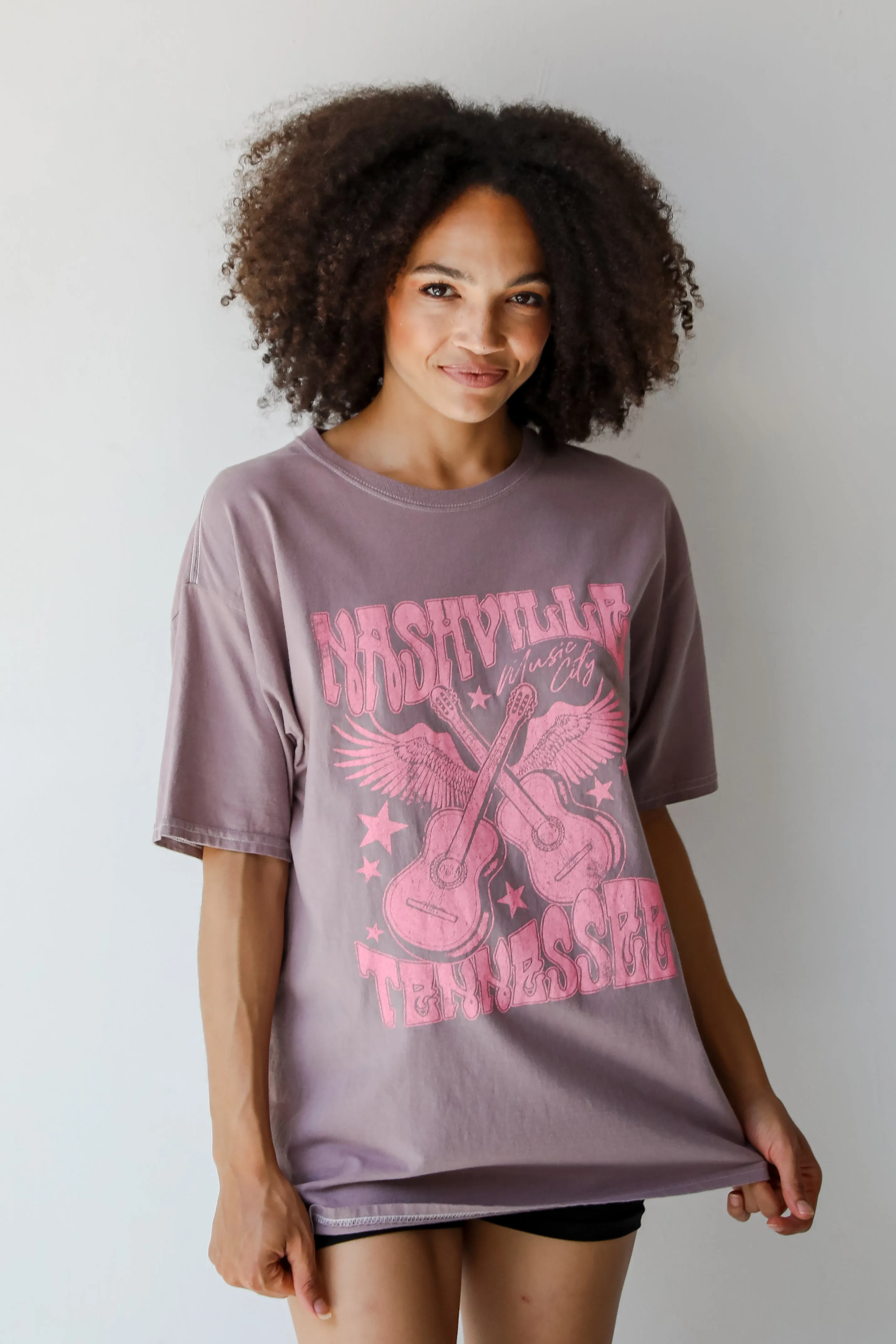 Mauve Nashville Tennessee Graphic Tee