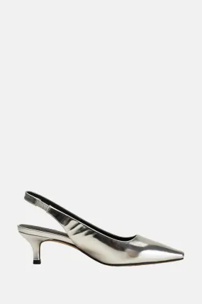 Maxine Slingback Silver Metallic