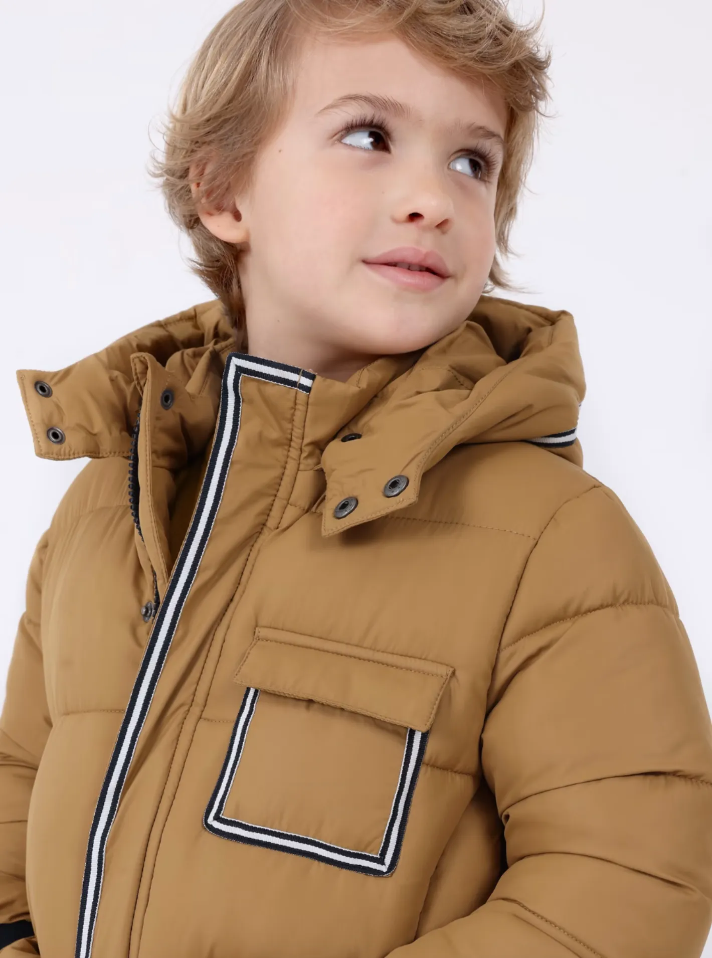 Mayoral Boys Eco Friends Chestnut Puffer Jacket