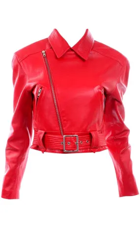 Michael Hoban Vintage Red Leather Jacket From North Beach Leather