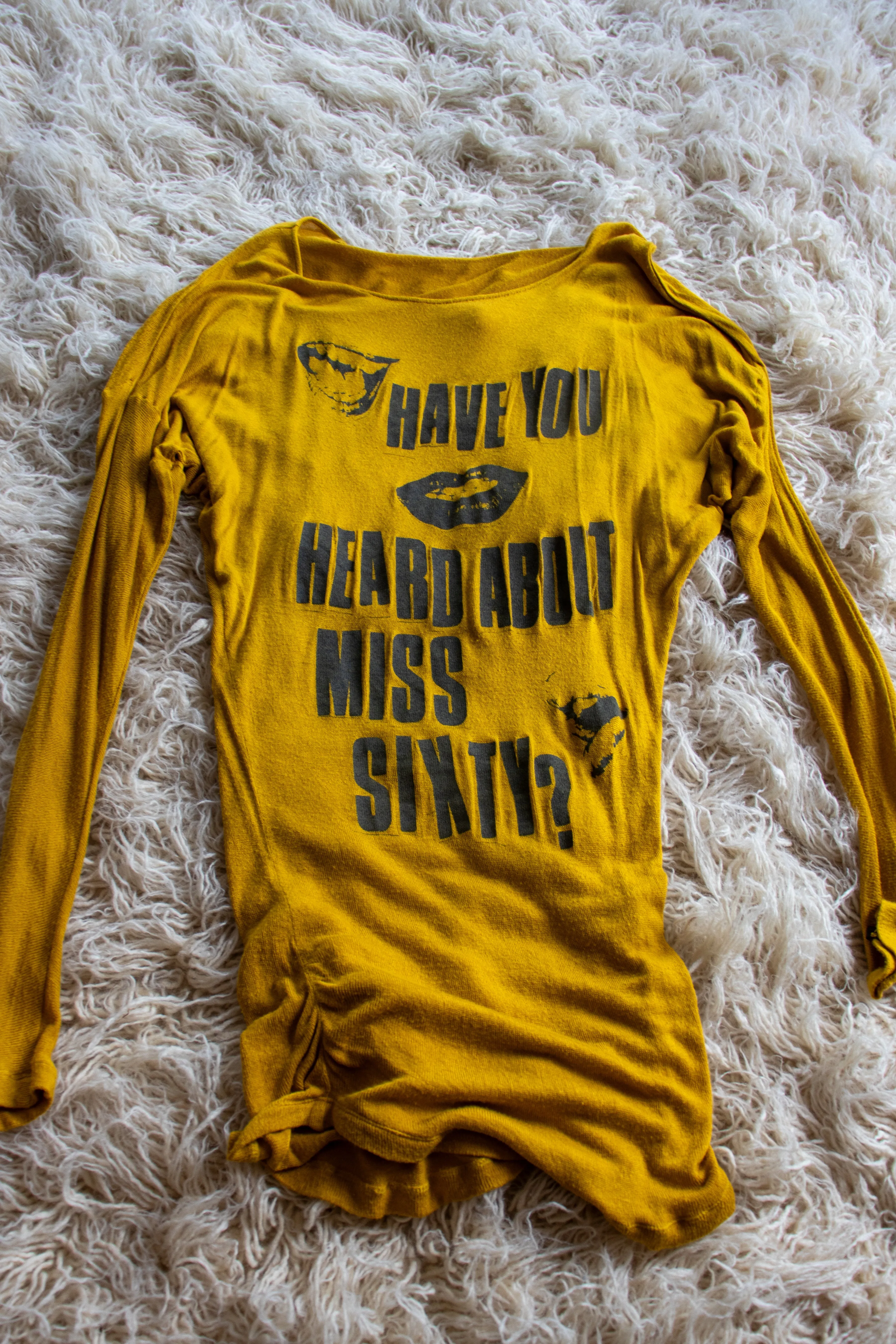 Miss Sixty Yellow Dress Top