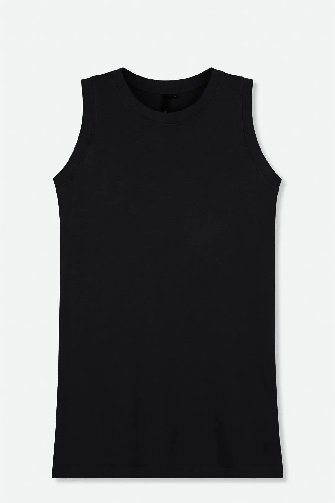 MUSCLE TANK HIGH HIP LENGTH IN PIMA COTTON