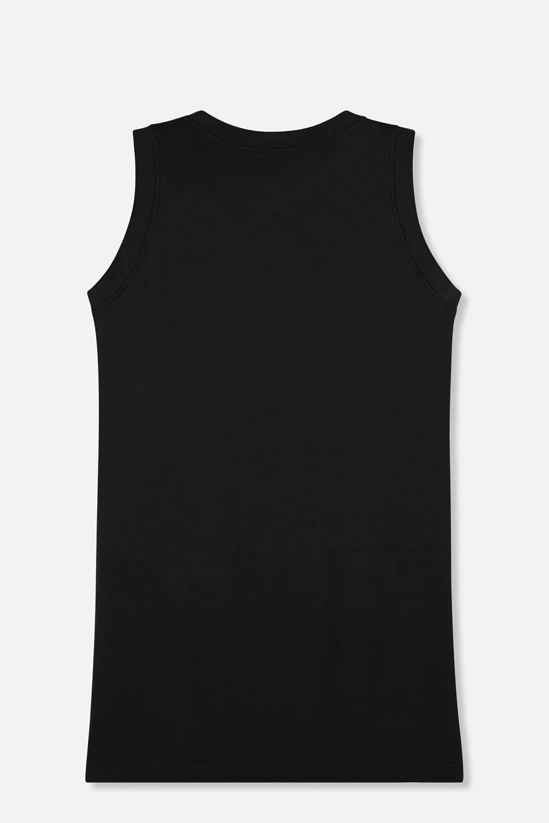 MUSCLE TANK HIGH HIP LENGTH IN PIMA COTTON