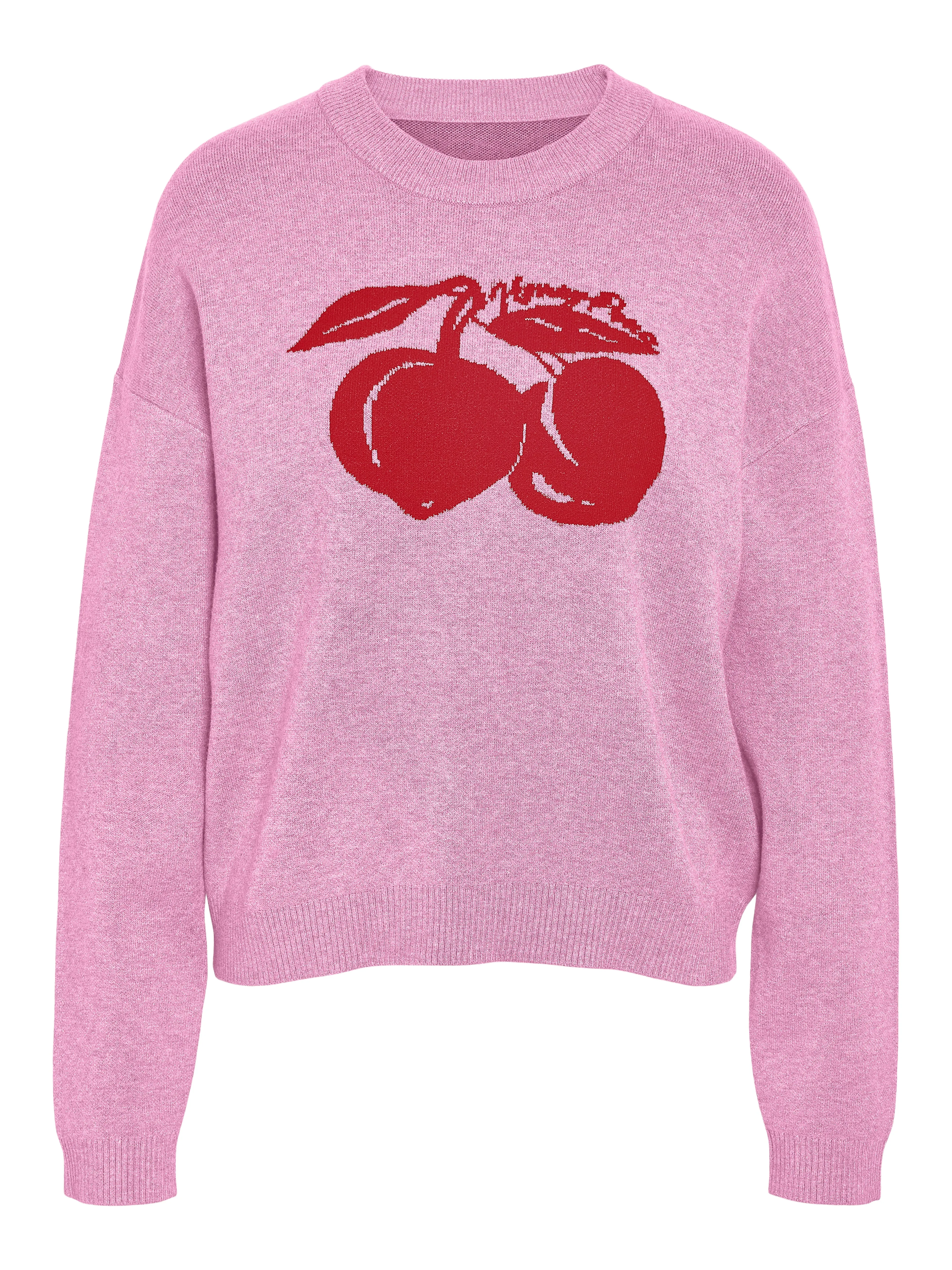 Noisy May - Pink Cherry Knit Jumper