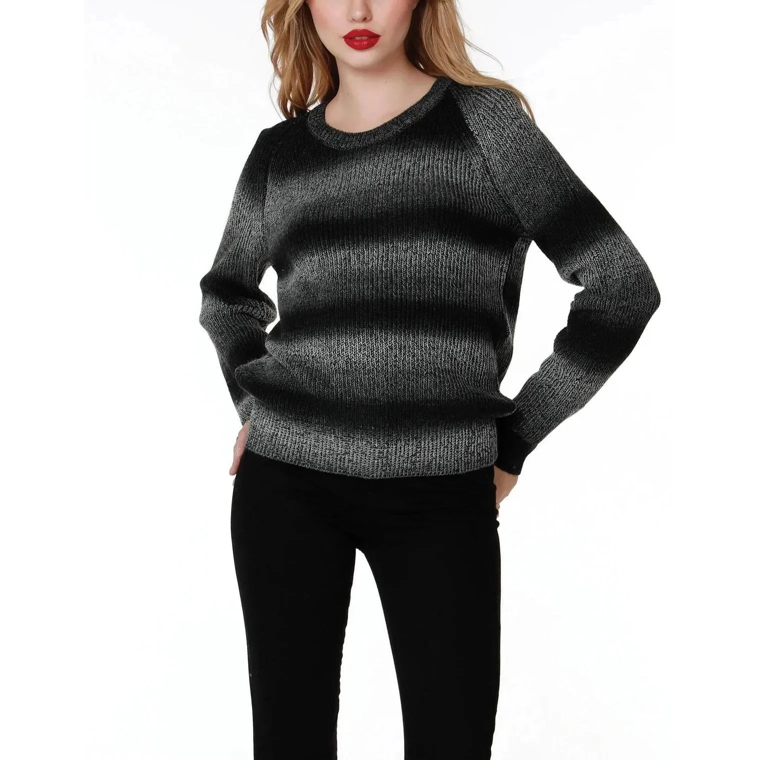 Ombre Raglan Sweater.