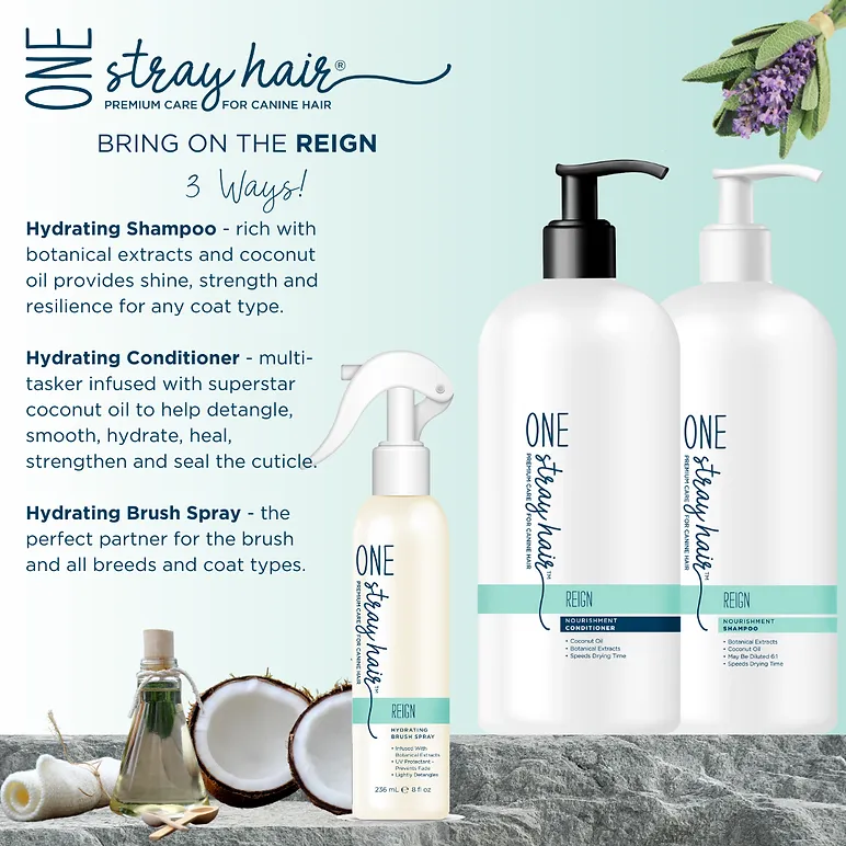 One Stray Hair Reign Hydrating Brushing Spray For Dogs