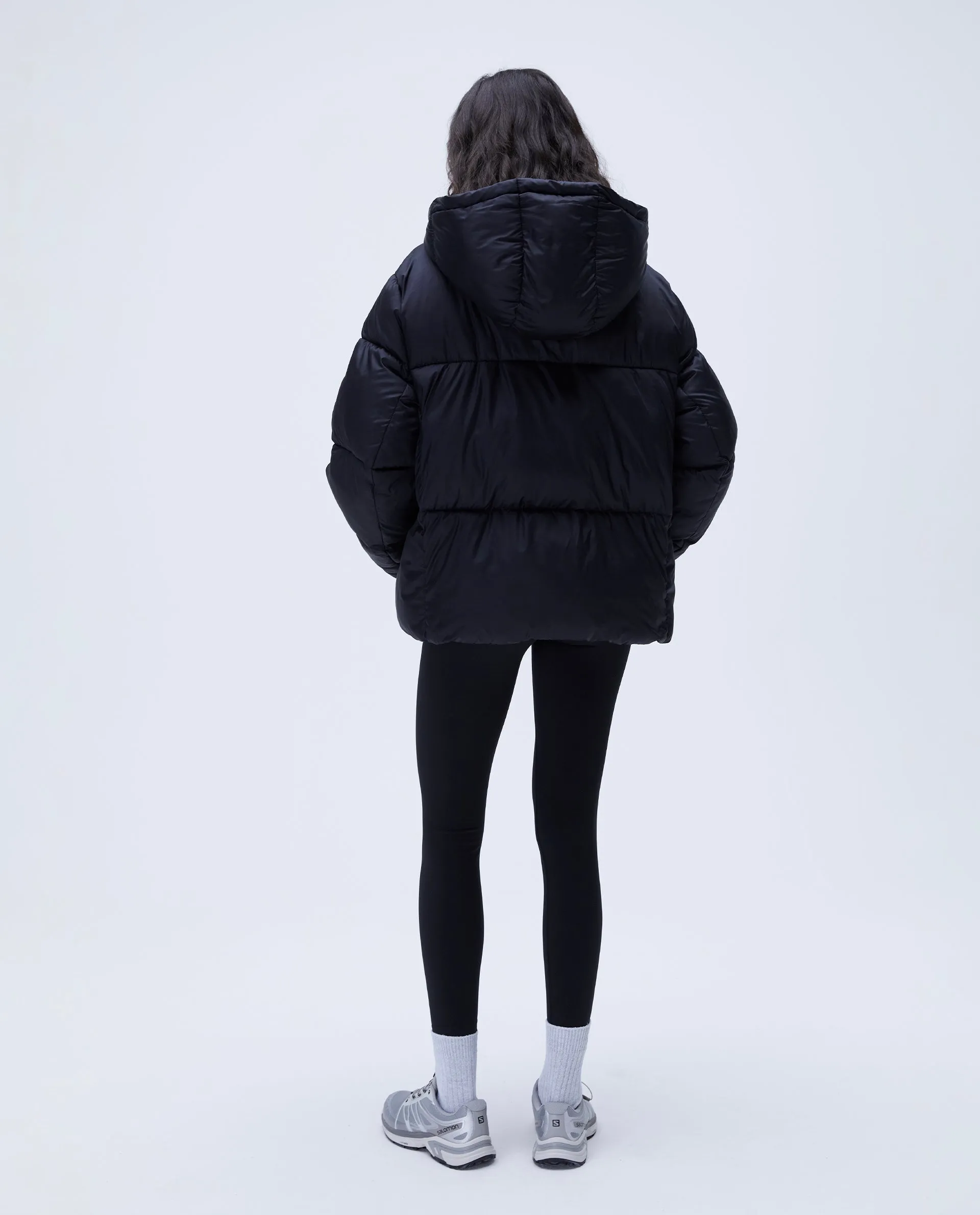 Oversized Puffer Jacket - Black