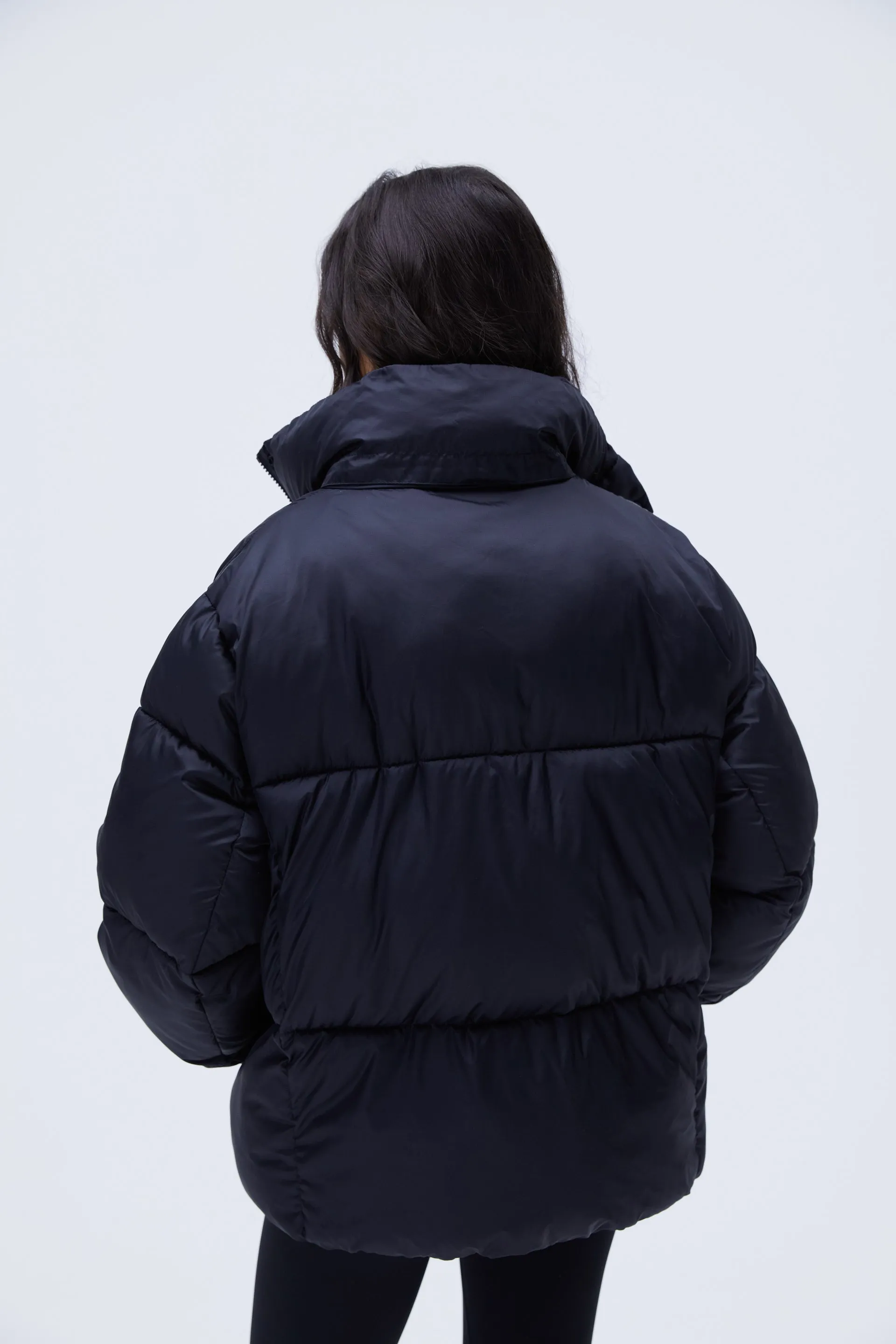 Oversized Puffer Jacket - Black