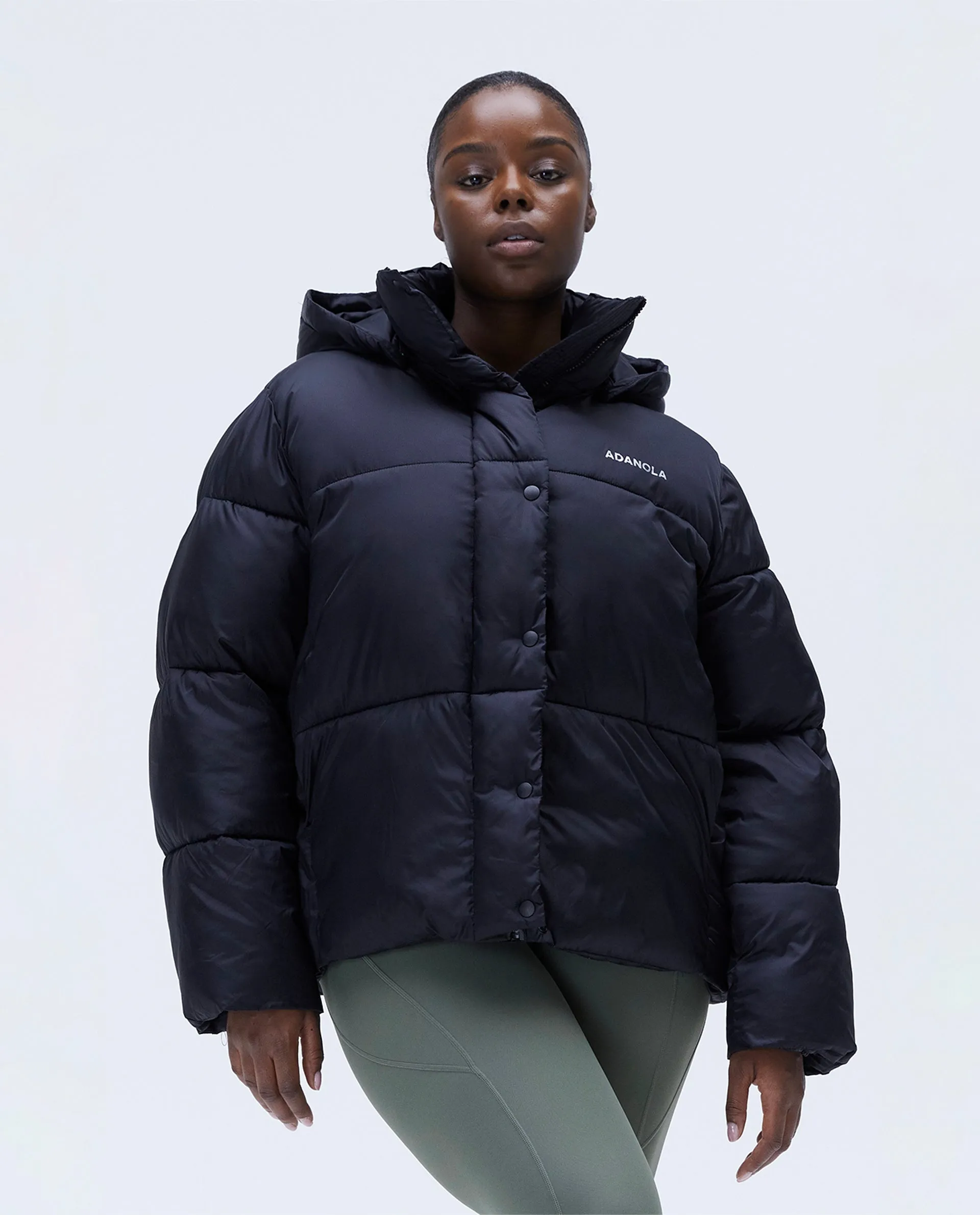 Oversized Puffer Jacket - Black