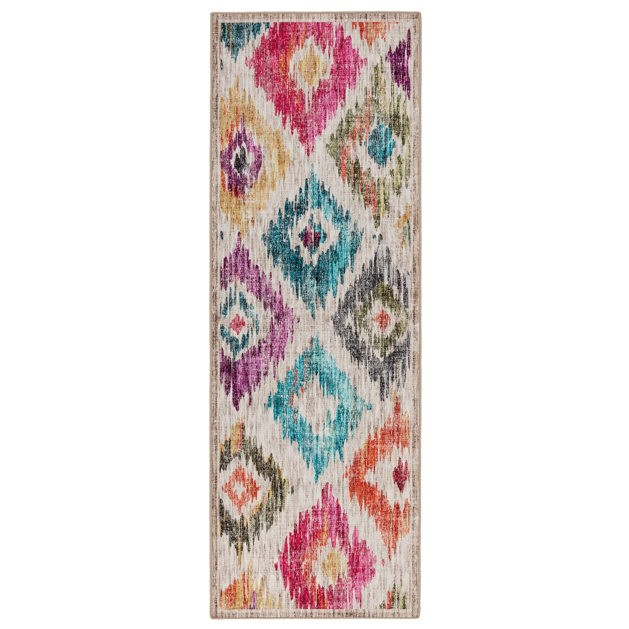 Painted Ikat Eco-Washable Rug