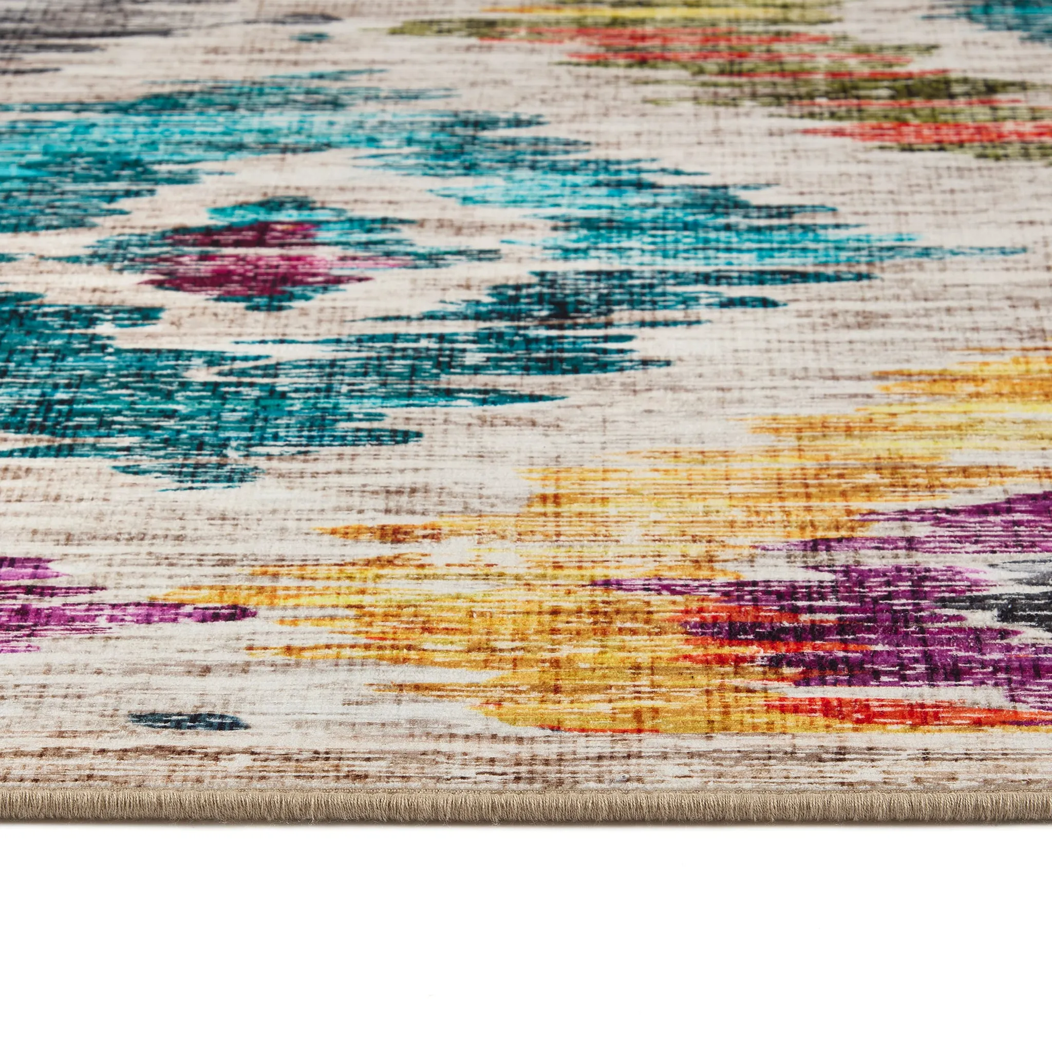 Painted Ikat Eco-Washable Rug