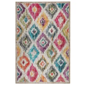 Painted Ikat Eco-Washable Rug