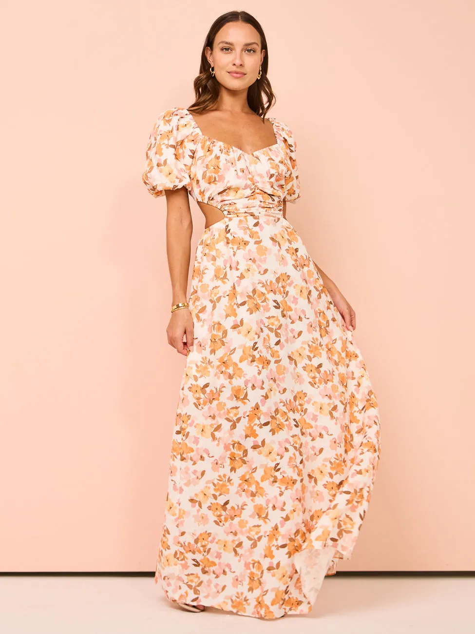 Peony Forever Maxi Dress in Sweet Nothings