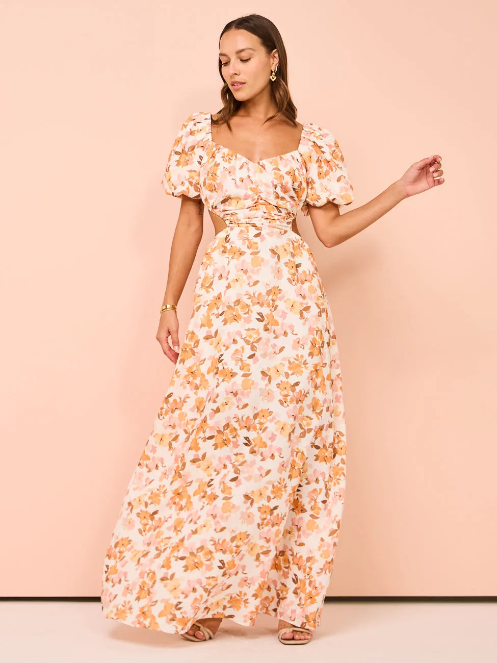 Peony Forever Maxi Dress in Sweet Nothings