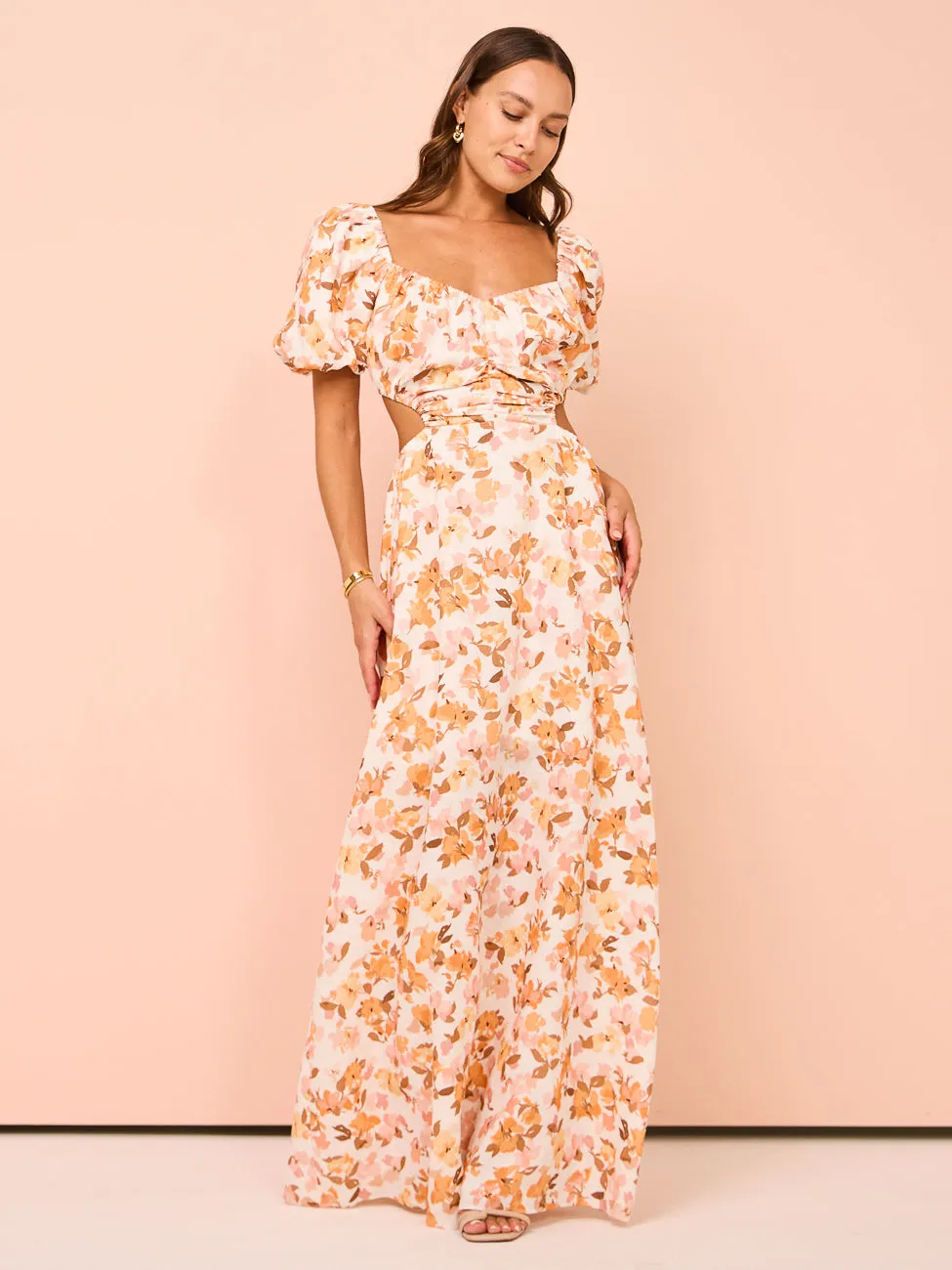 Peony Forever Maxi Dress in Sweet Nothings