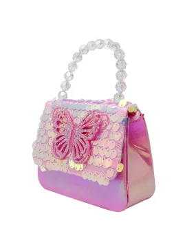 Pink Poppy Butterfly Handbag