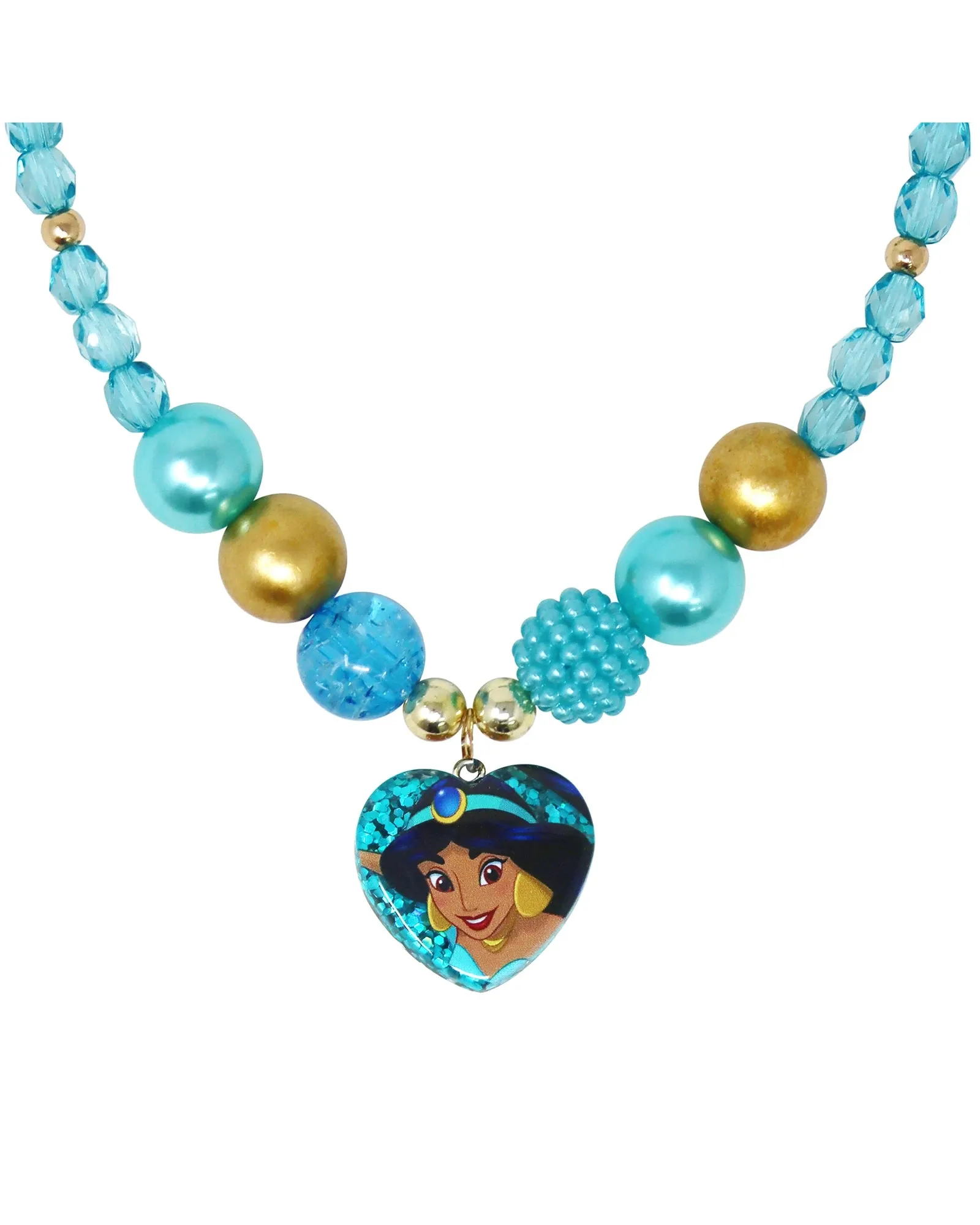 Pink Poppy Disney Jasmine Necklace and Bracelet Set