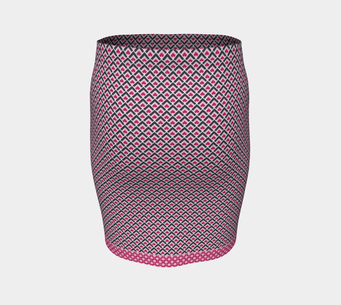 Pink Shell Fitted skirt