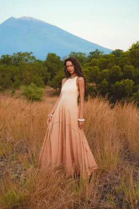 Powder Pink Bhakti Dress • Organic Cocktail Dress • Ombré Minimalist Dress