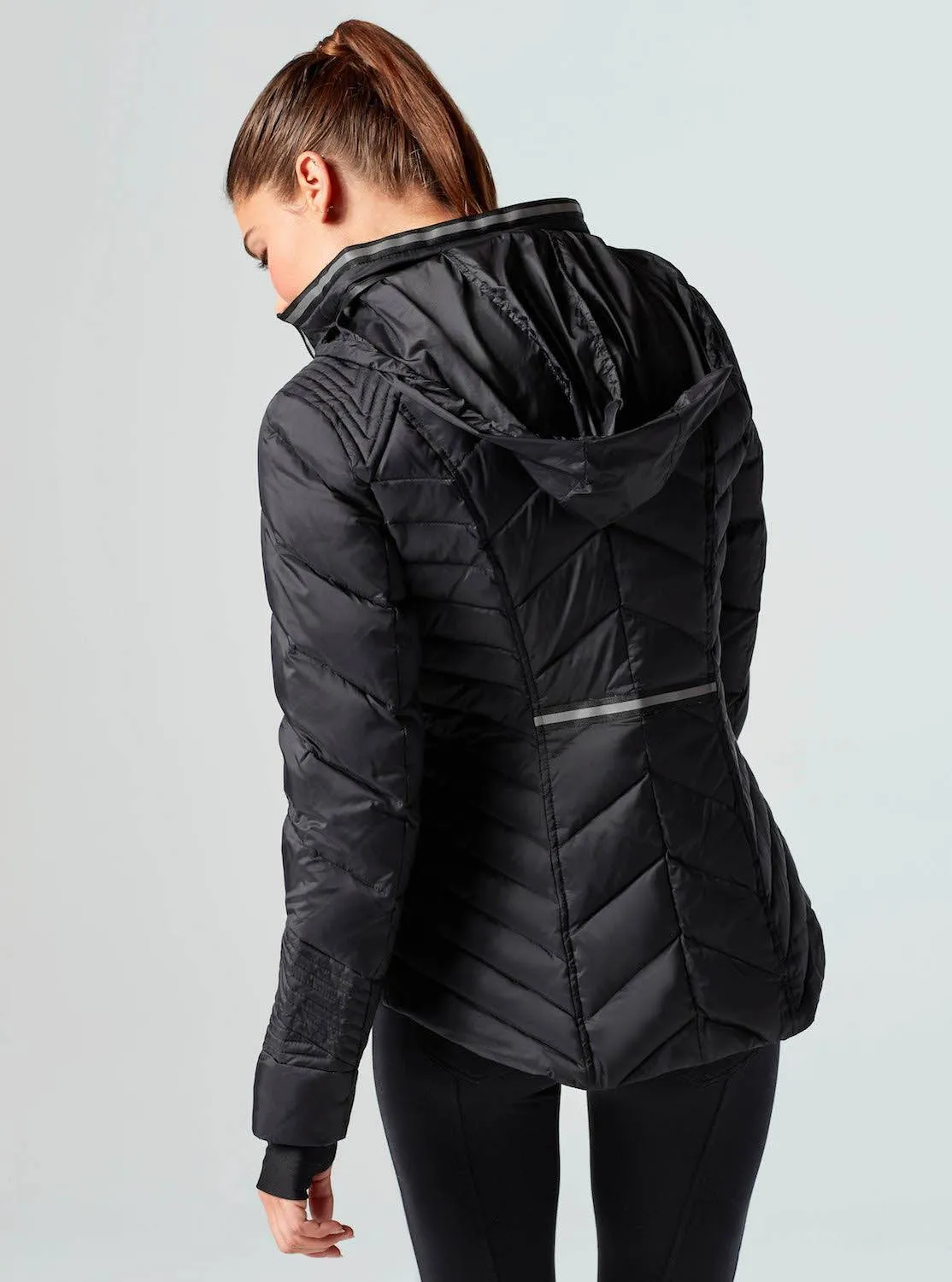 Puffer with Reflective Jacket - Black