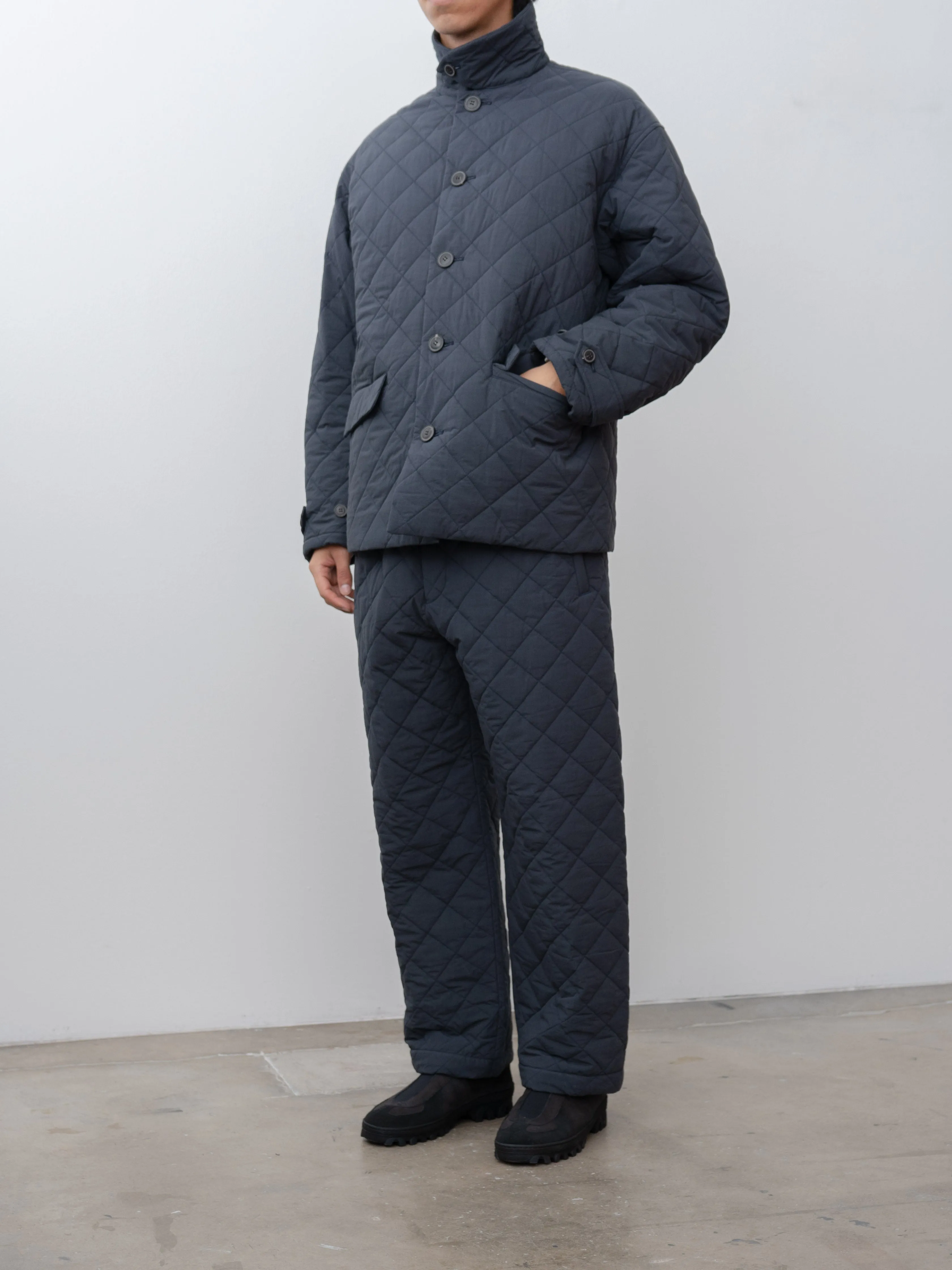 Quilting Work Jacket - Navy