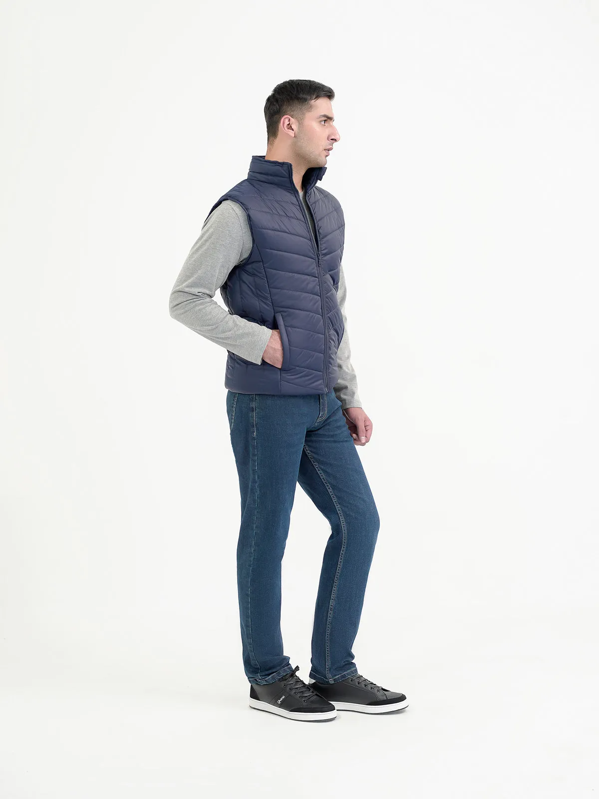 "EOS" Casual Sleeveless Puffer Jacket